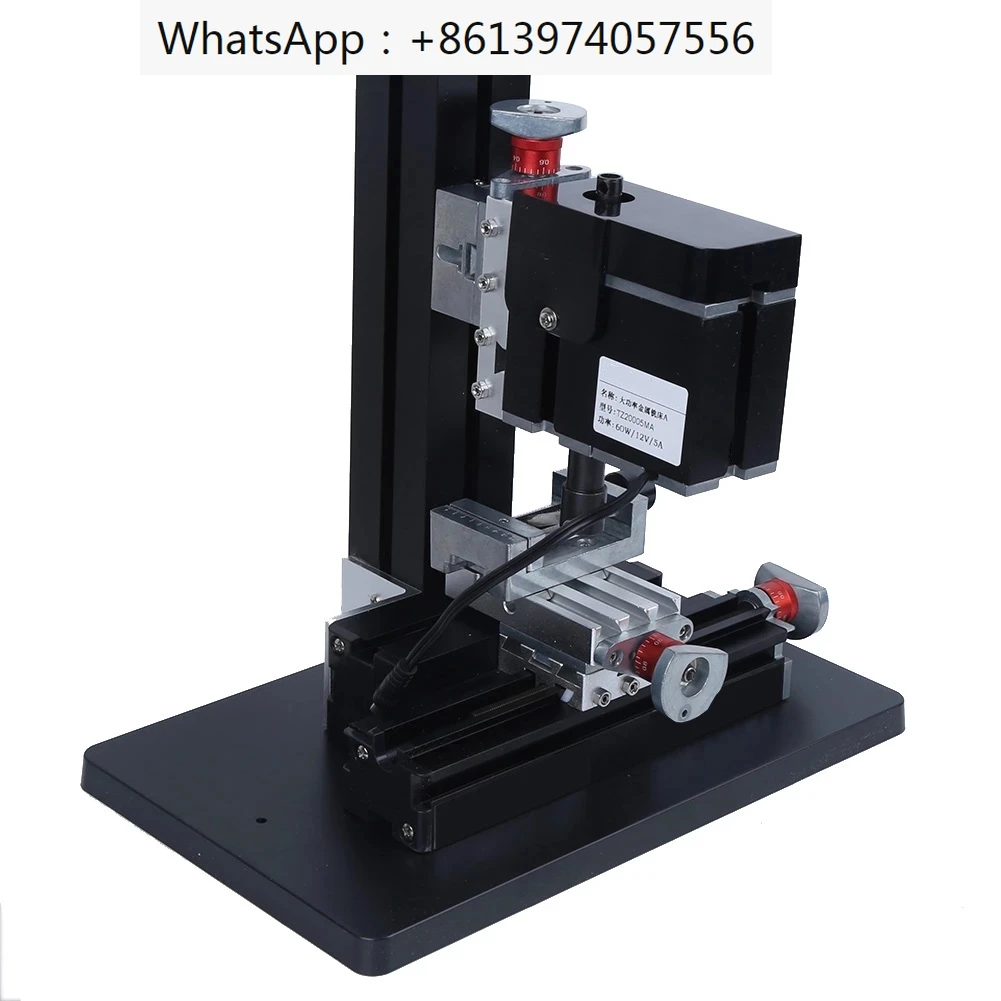 Мини токарный станок для металла TZ20005MA, 12000 об/мин, деревообрабатывающий фрезерный станок, 12 В постоянного тока, 60 Вт, сверлильные инструменты высокой мощности, вилка стандарта США