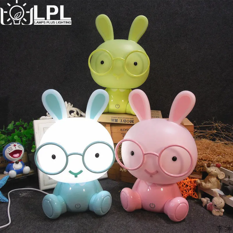 

Cartoon Rabbit Lamp Cute Animal Led Children Baby Kids Room USB Led Night Lights Christmas Gift Bedside Decor Home Night Lamp