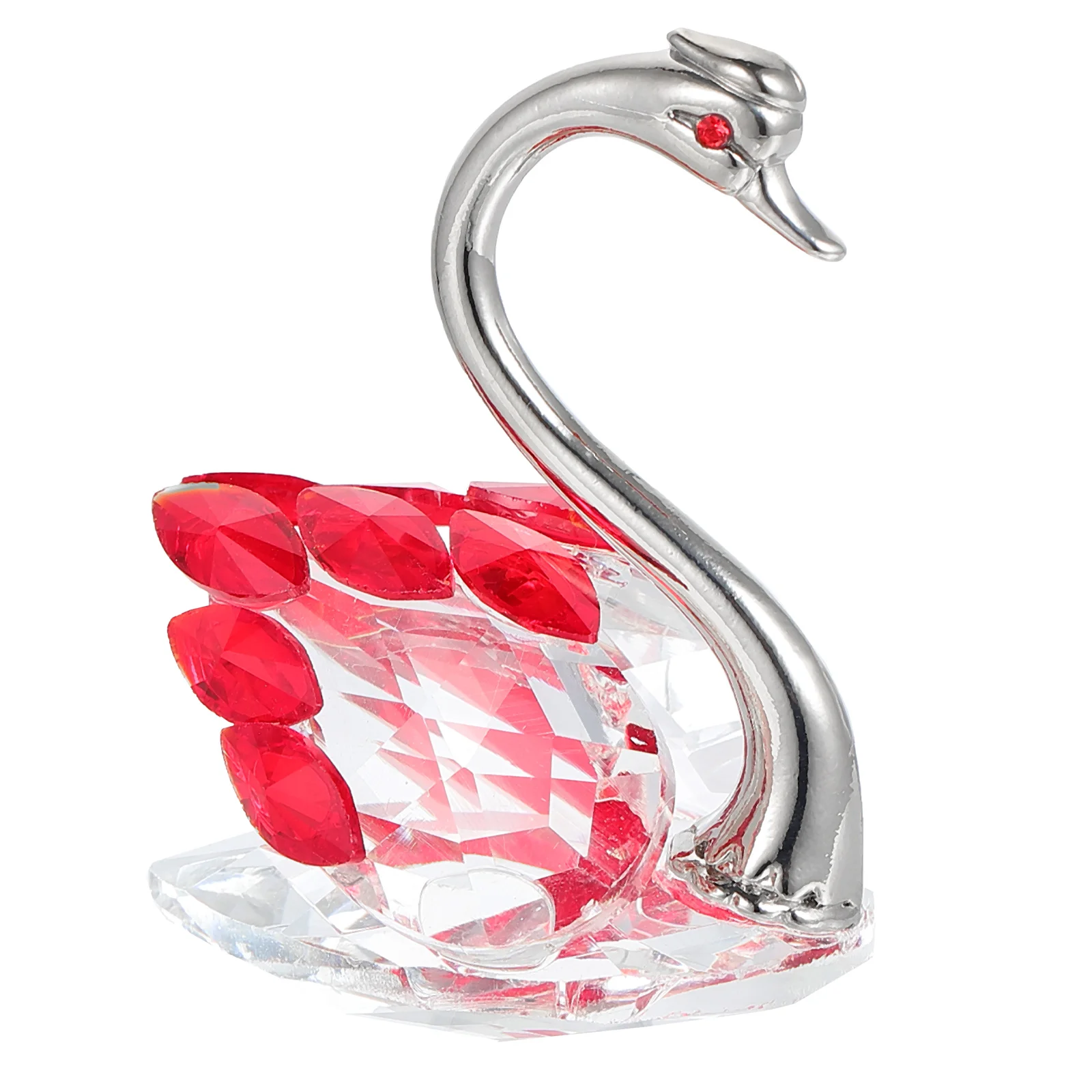 

Swan Crystal Statue Figurine Glassdesktop Table Figurines Centerpiece Animal Ornament Decorwedding Craft Figure Decoration