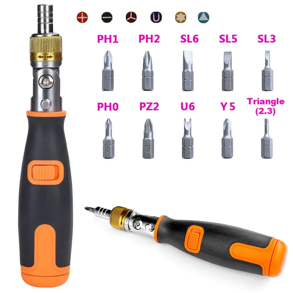 

11 in 1 Precision Ratchet Screwdriver Combo Set Multifunctional Telescopic Screwdriver Household Appliance Repair Manual Tool