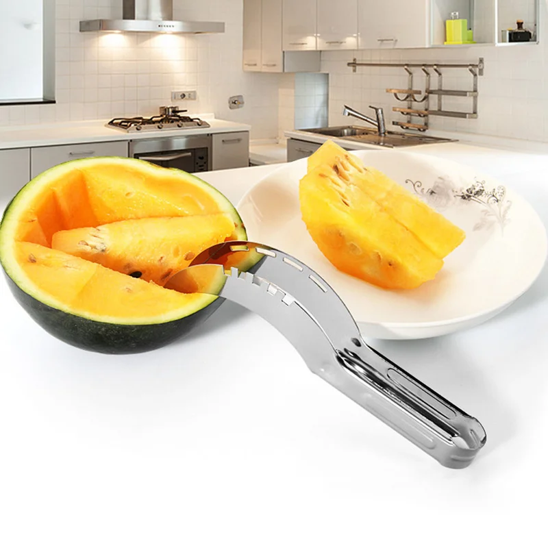 

Watermelon Cutter Knife Stainless Steel Watermelon Cutting Tool Divider Multi-functional Watermelon Meat Slicer kitchen Gadgets