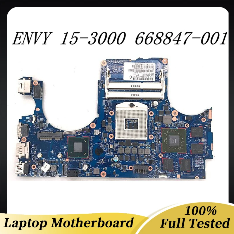 668847-001 Высокое качество для ноутбука ENVY 15 15-3000 15T-3000 материнская плата 6050A2459001-MB-A02 HD6570 1G HM65 100% полное тестирование ОК