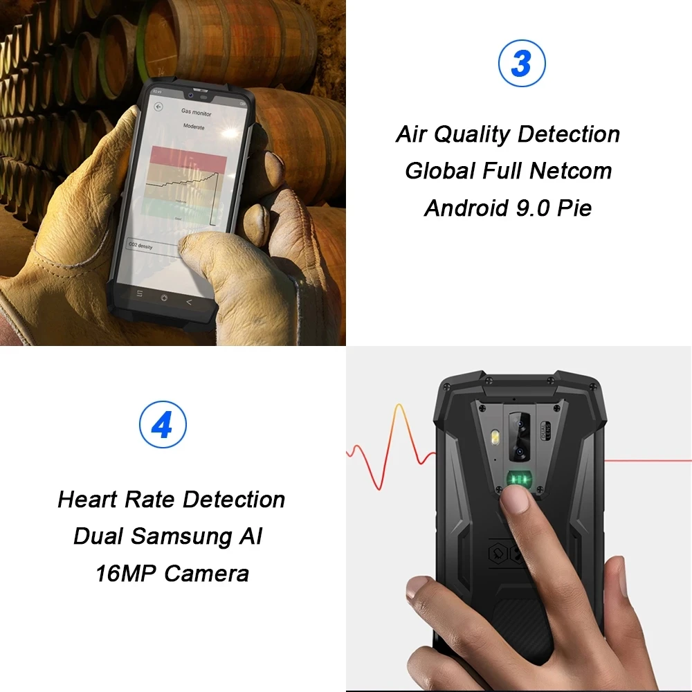 Kup Blackview BV9700 Pro IP68 Wytrzymały Telefon Komórkowy Helio P60 Octa Core 6GB + 128GB Android 9.0 16MP + 8MP Kamera Noktowizyjna Smartfon Tanie Blackview BV9700 Pro IP68 Wytrzymały Telefon Komórkowy Helio P60 Octa Core 6GB + 128GB Android 9.0 16MP + 8MP Kamera Noktowizyjna Smartfon