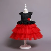 new childrens princess skirt mesh lovely fairy skirt birthday piano performance skirt cake fluffy skirt
