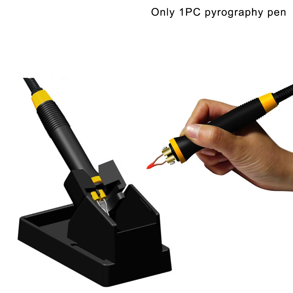 

Lightweight Welding Wood Burning Anti-slip Insulation Handle Embossing Wired Repair Electric Soldering Iron Pen Pyrography Tool