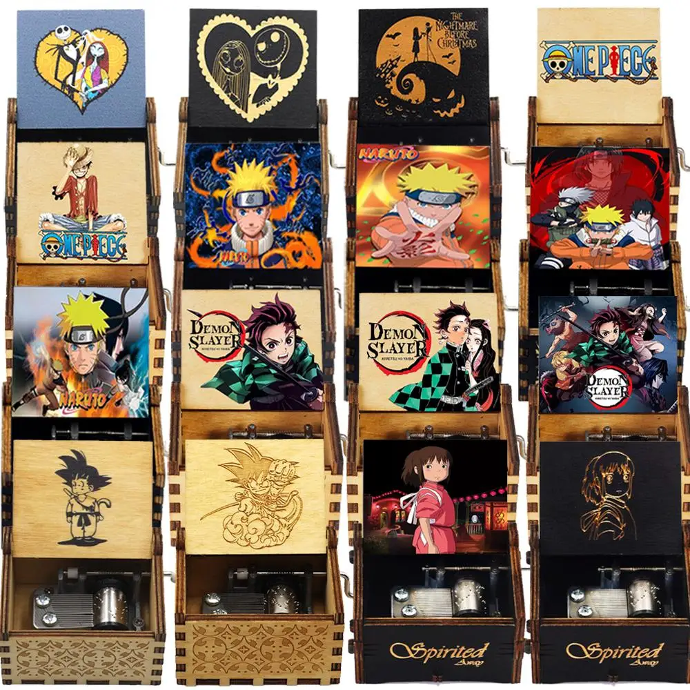 Оптовая продажа музыкальной шкатулки на тему аниме с рукояткой Подарочная песня