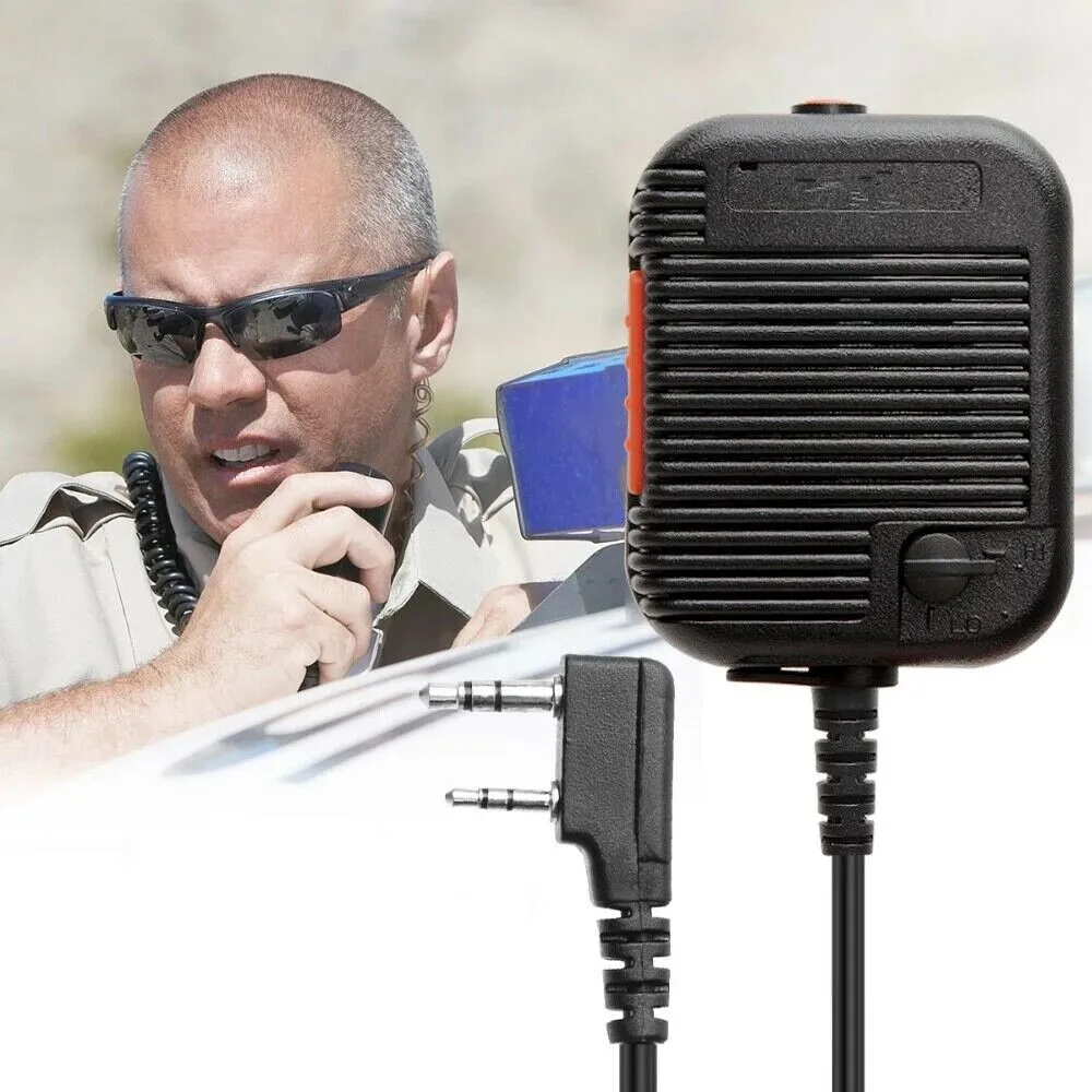 

Volume Adjustable Tactical Speaker Mic Microphone 3.5 mm Jack For BaoFeng AR-152 For TYT For Kenwood For PUXING Radio