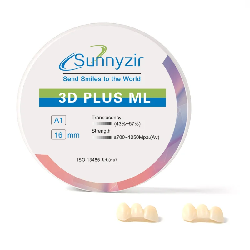 Sunnyzir 3D Plus Pro ML Многослойный 98 мм BL3 Циркониевые блоки Стоматологическая лаборатория Materia CADCAM 5-осевой фрезерный станок (art.: 3920c8269a283) - 3920c8269a283