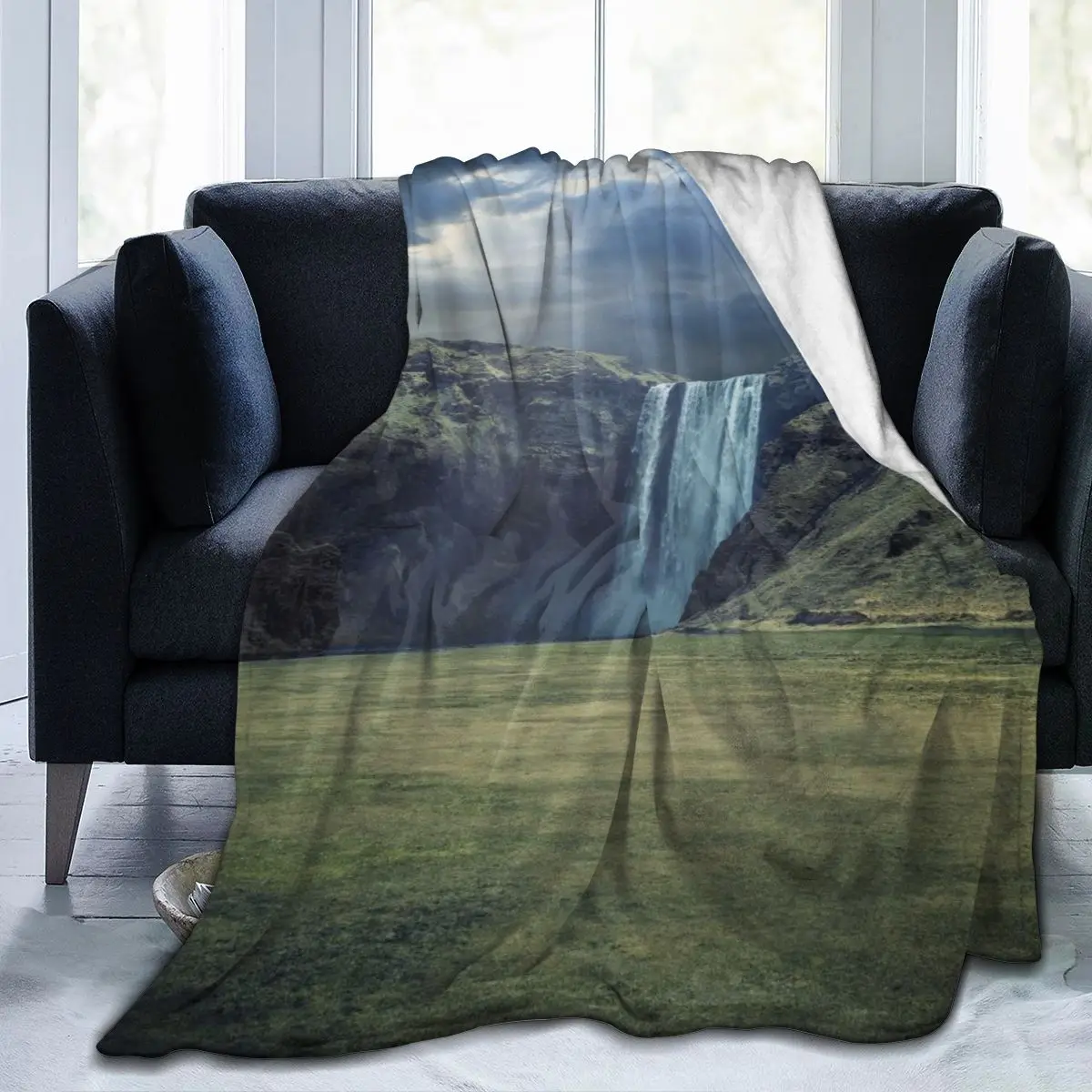 

New 3D PersonalityFall Printed Flannel Blanket Sheet Bedding Soft Blanket Bed Cover Home Textile Decoration