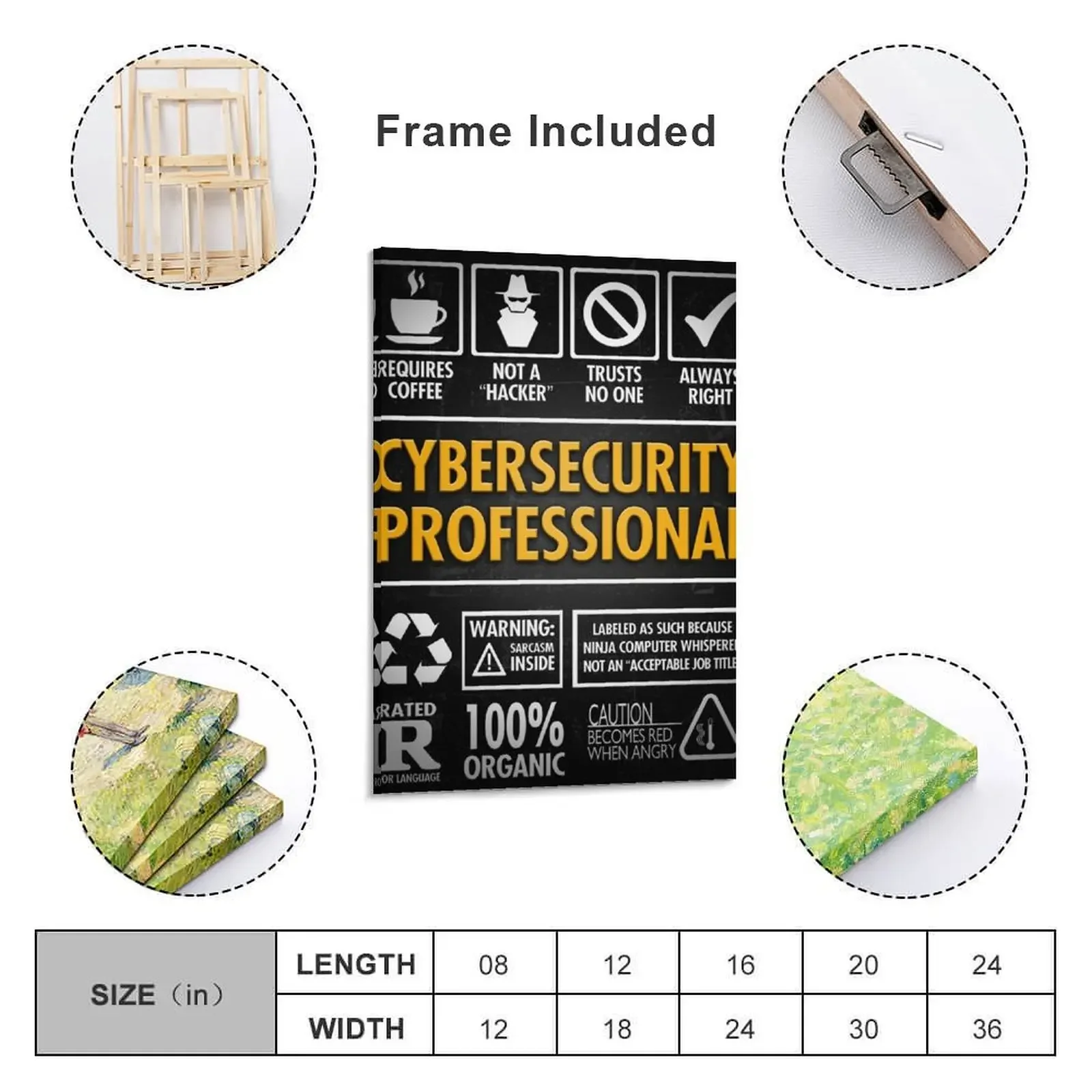 Кибербезопасность не хакер искусство на стене Картина холсте декор для спальни