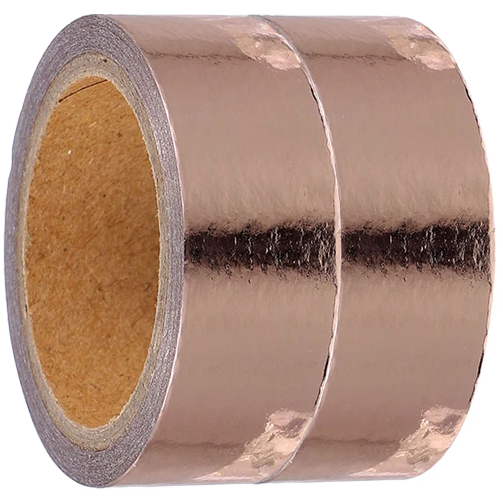 

2 Rolls Craft Tape Washi Kawaii Scrapbook Decor DIY Decorative Japanese Paper Journal Foil