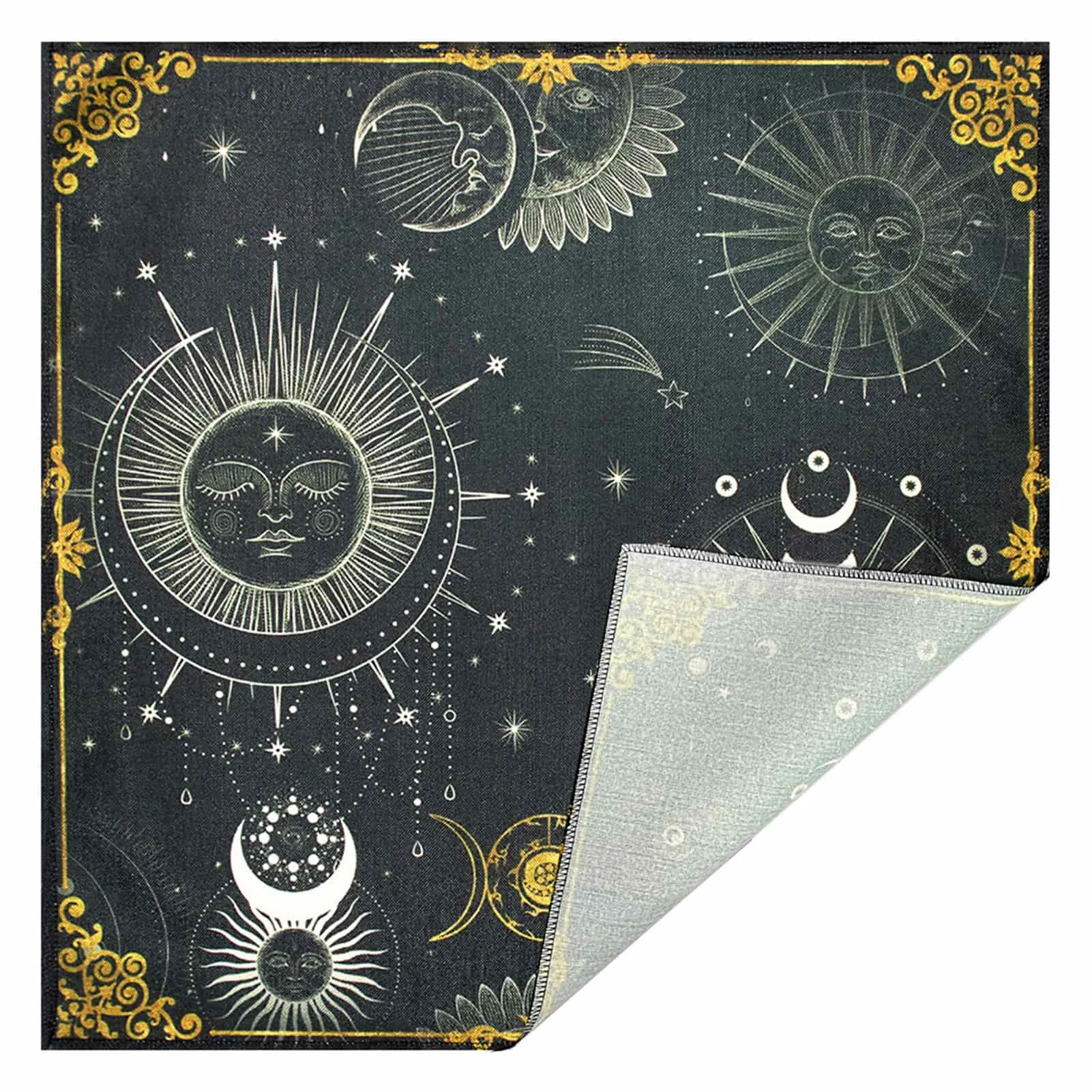 

Tarot Tablecloth Altar Astrology Tarot Table Cloth Soft Fleece Table Cover Tablecloth Moon Phases Tarot Altar Cloth Witch Stuff