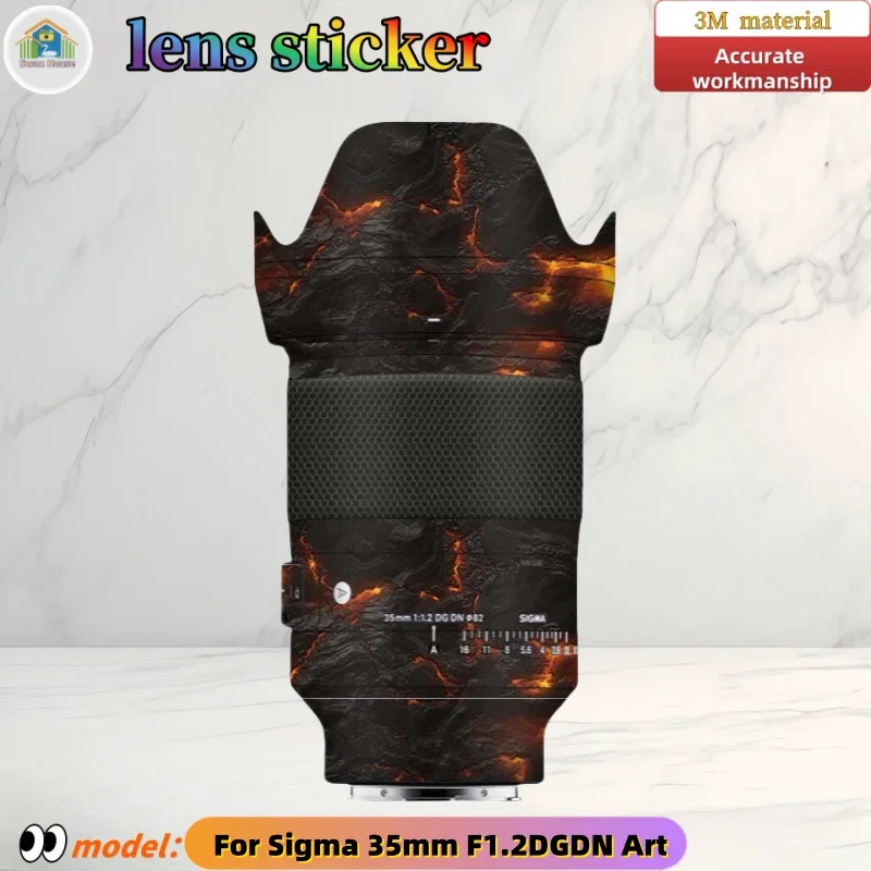35F1.2DGDNART для Sigma 35 мм F1.2 DGDN Art наклейка на объектив камеры кожа сделай сам
