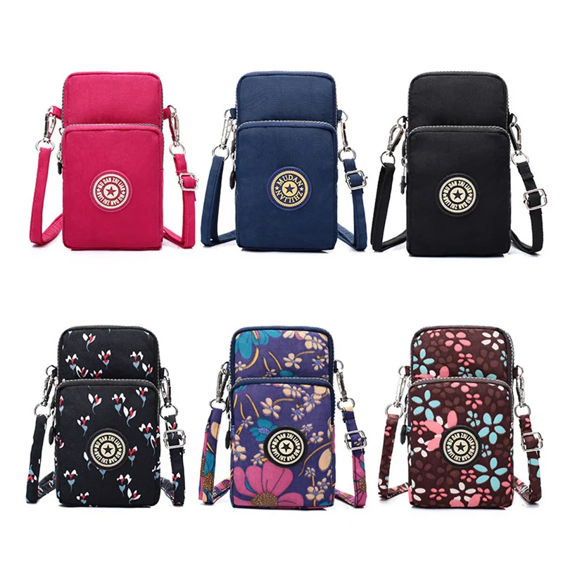 

New Sports Wallet Phone Bag For Mobile Shoulder Bag Pouch Case Belt Handbag Purse Coin Wallet Retro Key Holder Small Money Bag