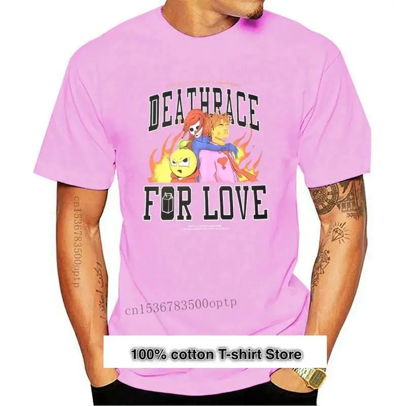 

Ropa de hombre, camiseta negra de la muerte Race For Love, New Juice Wrld 999