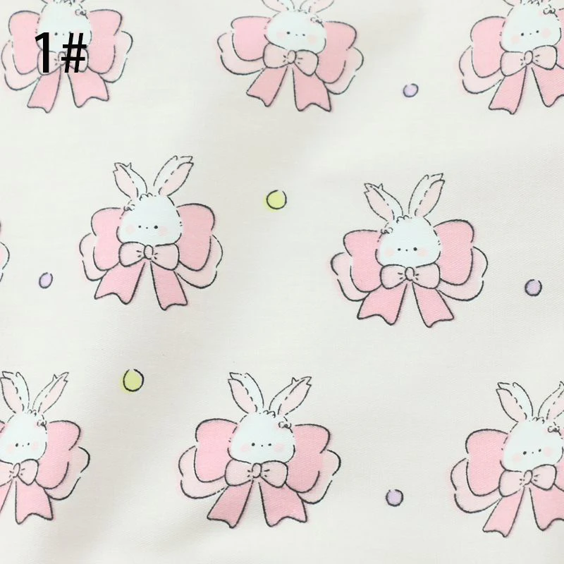 Хлопковая ткань с бантом в виде кролика окрашенная пряжа Chaoyangge одежда для кукол