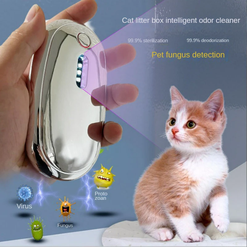 

Smart Pet Litter Box Deodorizer,Portable Closed Sandboxes,Self Cleaning, Anti Smell,Odor Eliminator,Smart Pets,Cat Litter Box