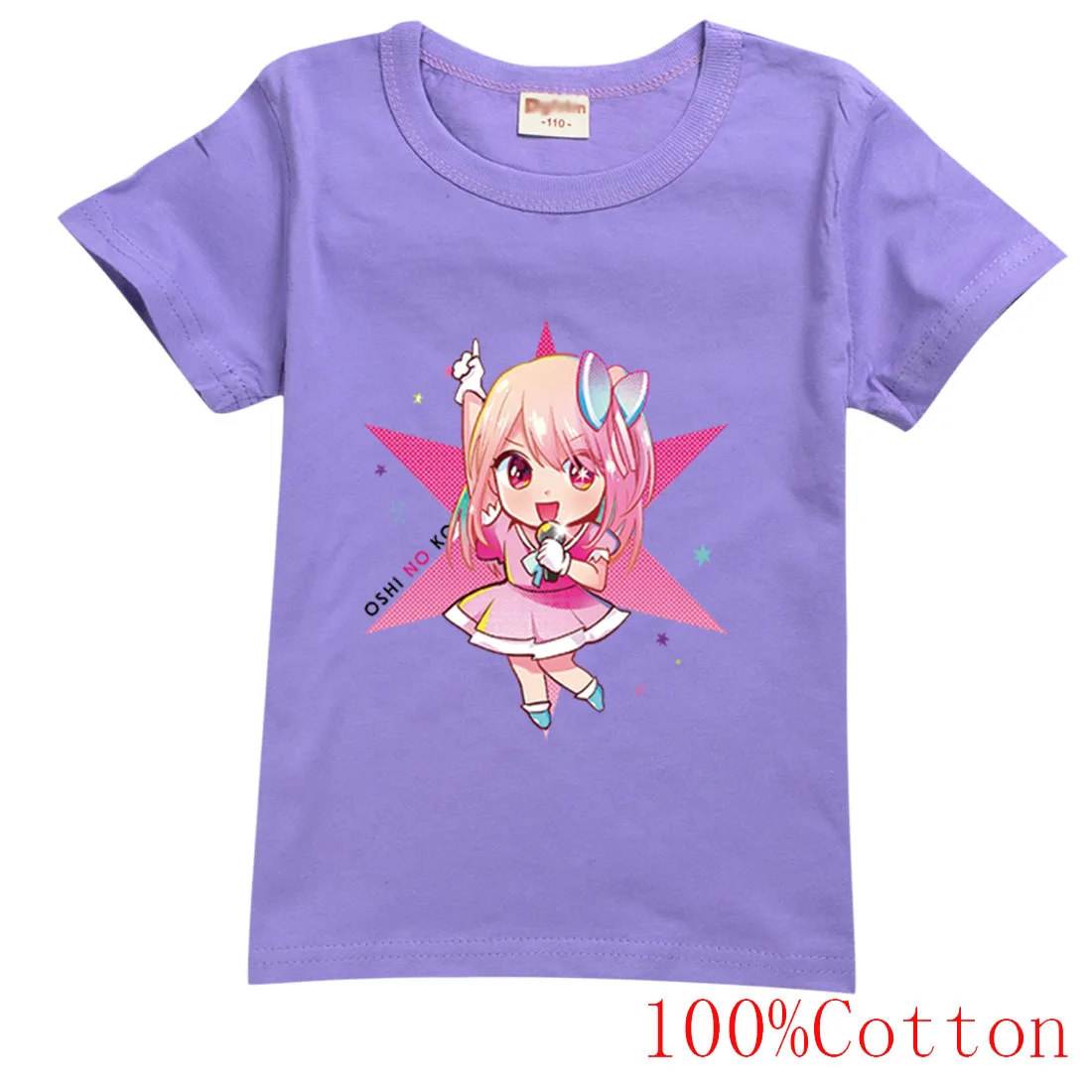 

Anime Hoshino T Shirt Kids Cute Oshi No Ko T-shirts Baby Girls Summer Short Sleeve T Shirt Boys Fashion Tops Children's Clothing