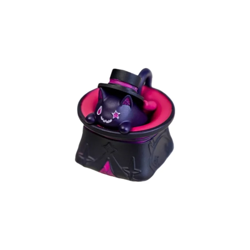 1 шт. механическая клавиатура колпачок для клавиатуры Genshin Lyney забавная с котом Ome