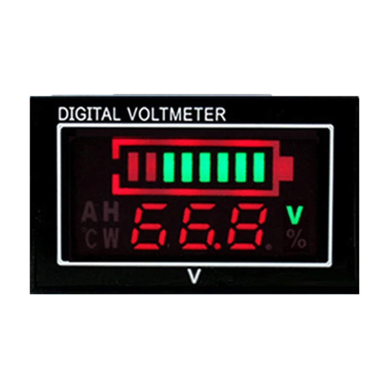 

Индикатор емкости батареи 12/24 в, вольтметр, отображение процента батареи для автомобиля