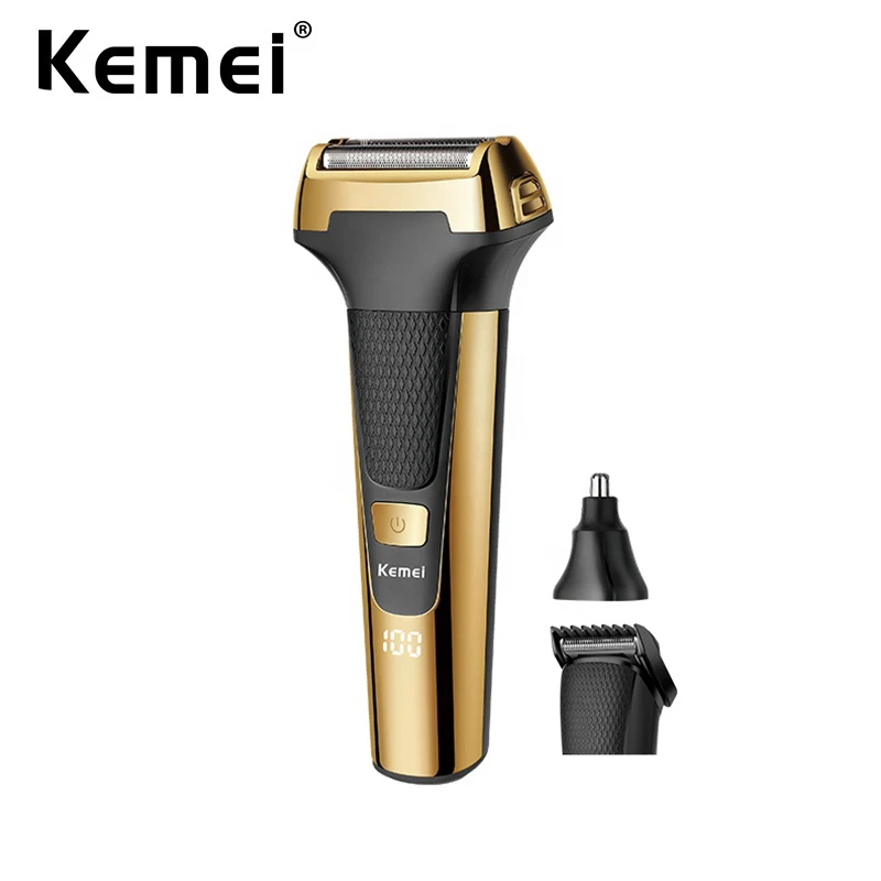 Kemei Multifunctional Men Electric Foil Shaver Gold Reciproc