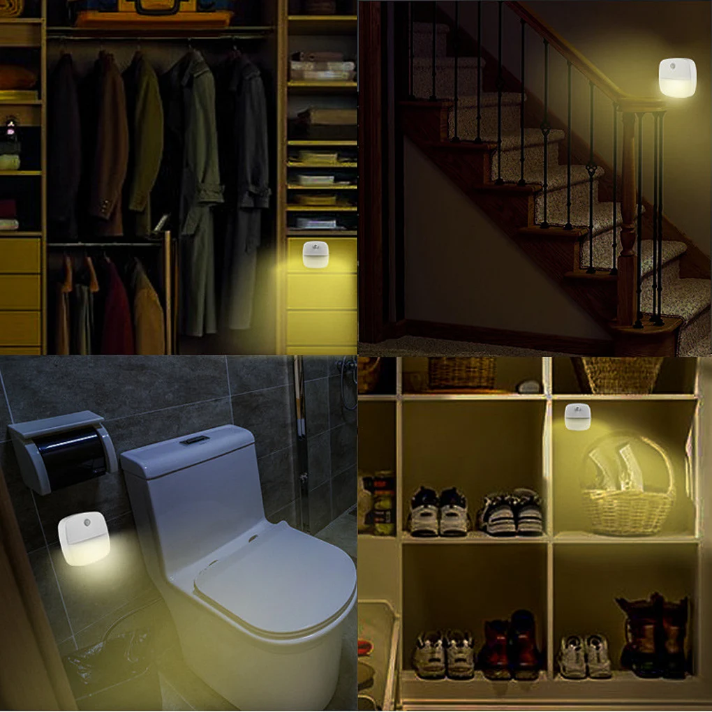 

Light Motion Sensor PIR LED Activated Corridor Lamp Bathroom Automatic Sensing Cabinet Pathway Plastic Lighting
