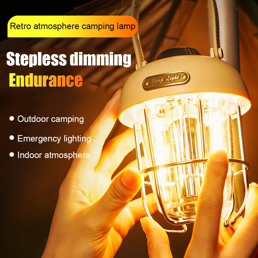 

LED Camping Lantern Flashlight 2000mAh Power Bank Tent Lights Portable Camping Flash Light Torch with 18650 Battery Flashlight