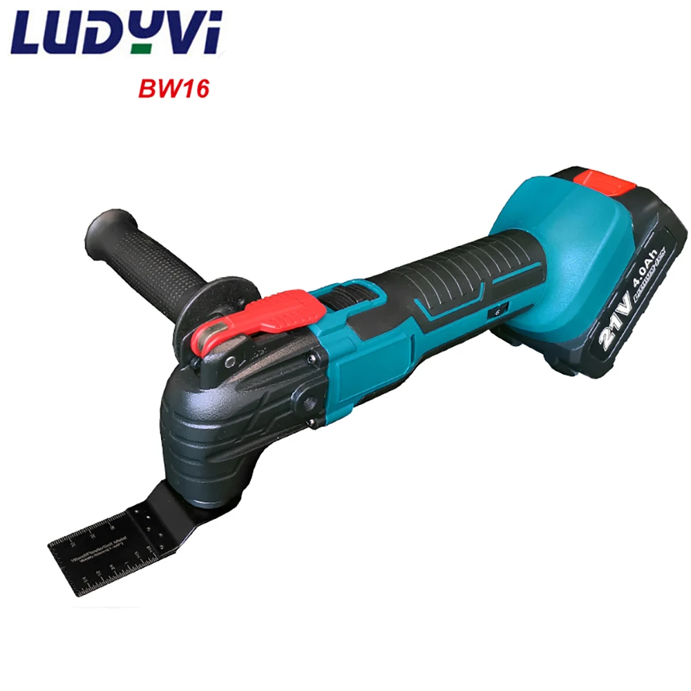 Cordless Oscillating Multi Tools 6-Speed 21V 4.0A Batteries Electric Trimmer Saw Renovator Power Tools For Woodworking