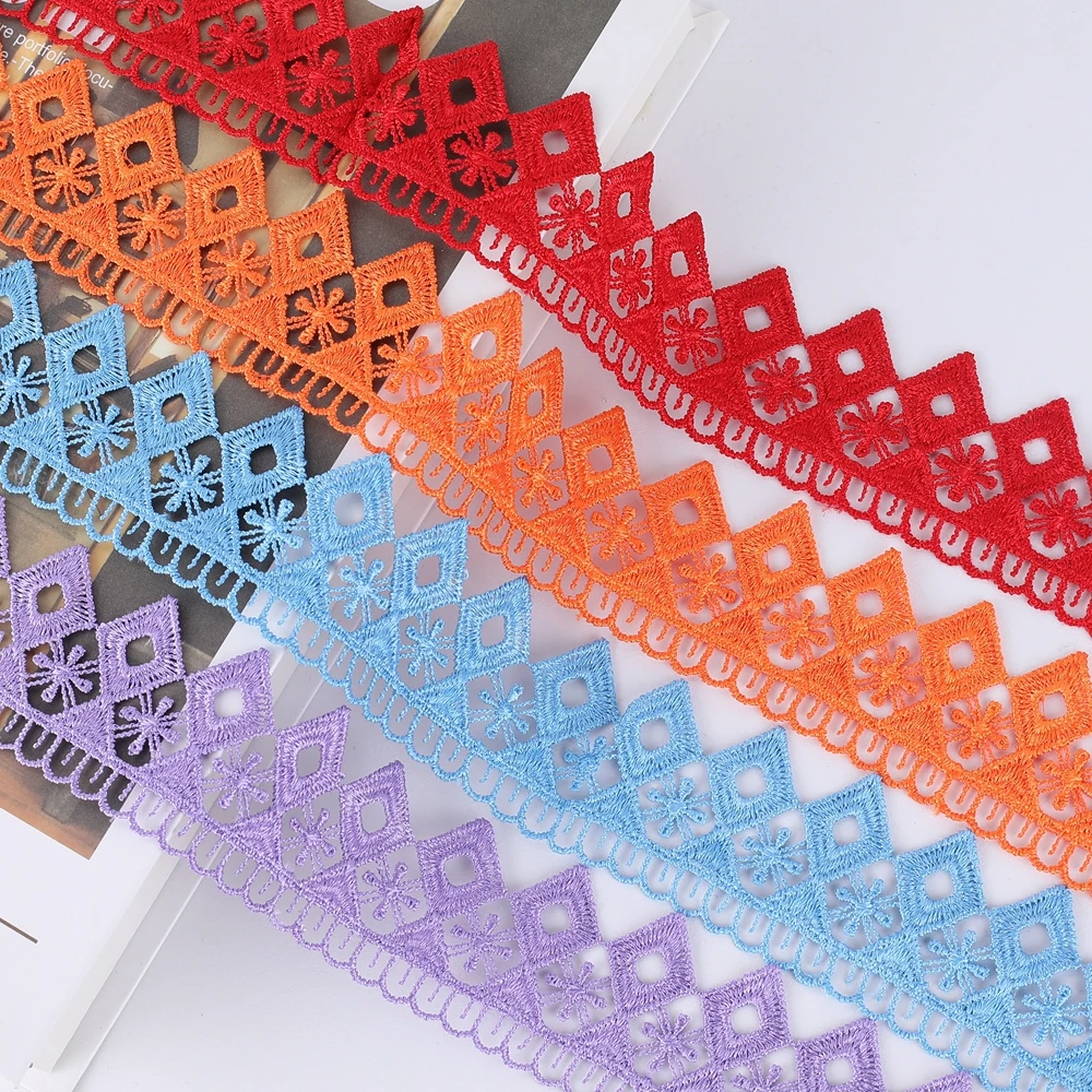 

2/5/10 ярдов, кружевное украшение для одежды, 45 мм