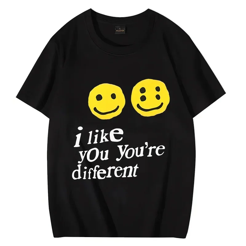 

Футболка Kanye West Yeezus Ye с надписью «I Like You is Different Graphics», мужская и женская уличная одежда, футболки унисекс из 100% хлопка с короткими рукавами