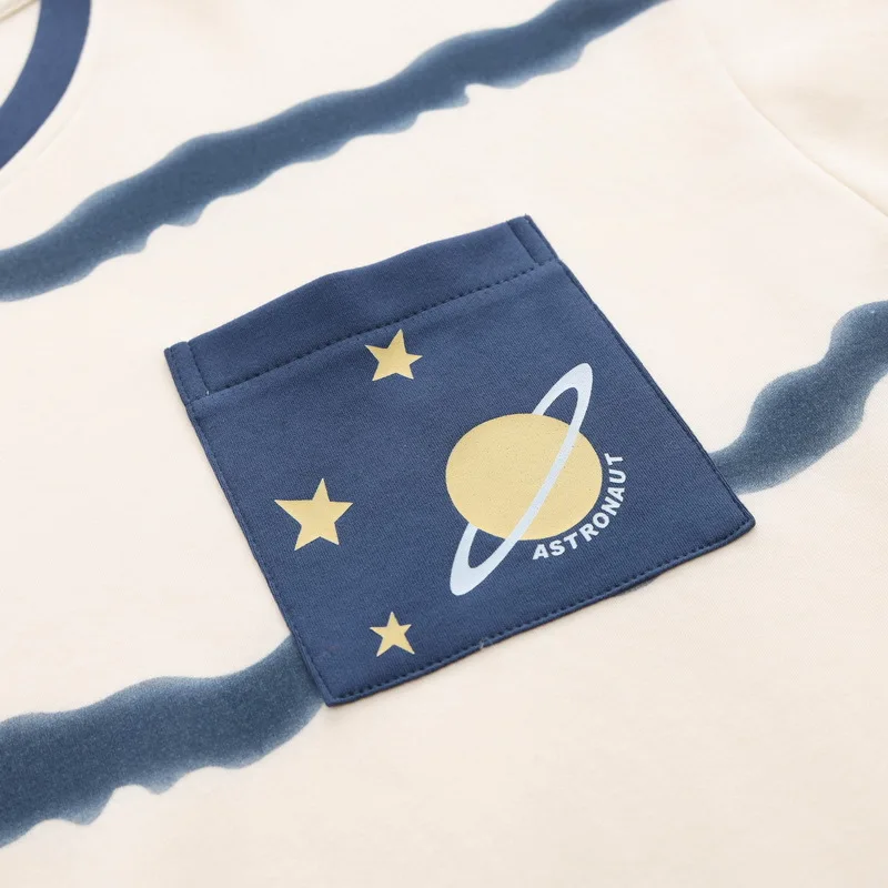 Yasuk Spring Autumn Fashion Women's Casual Soft Cotton Sleepwear Homewear Couple Pajamas Set With Pants Striped Couple Unisex