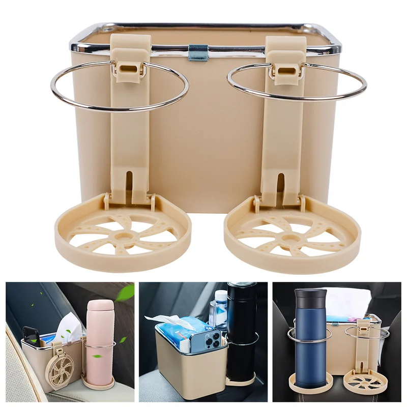 

Car Armrest Multifunctional Box Storage Organizer for Cars Tissue Boxes Hanging Auto Cup Holder Case Interior Accessories