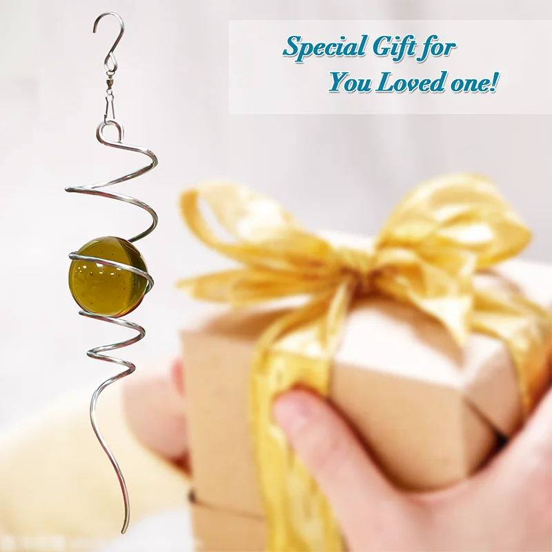 PSATHENATI Звездный шар спиральное украшение 27 94 см хвост и 5 08 стеклянный внутренний