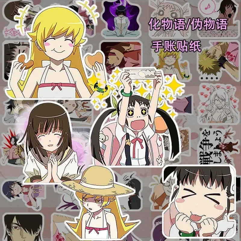 Наклейки Bakemonogatari аниме-стикеры Hachikuji Mayoi Araragi Koyomi Nisemonogatari милые декоративные