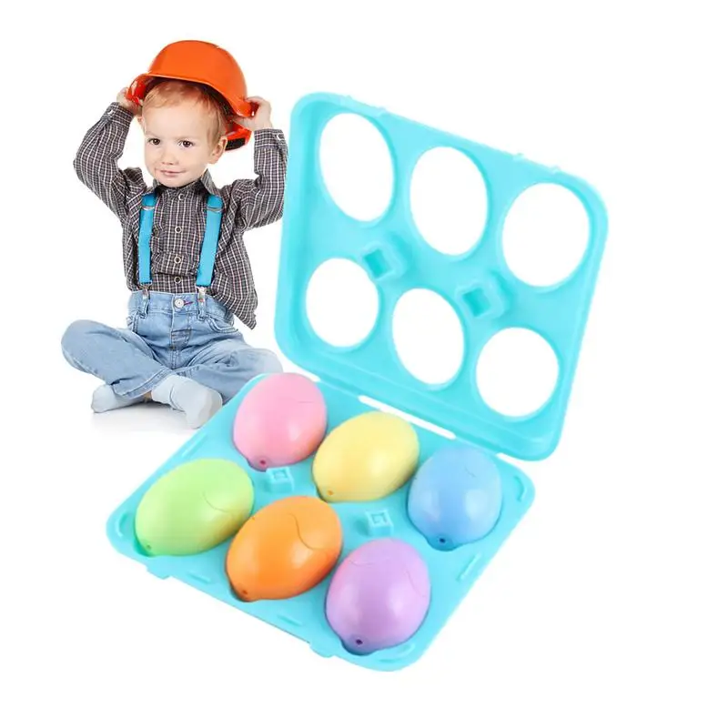 

Shape Puzzle Egg Toy Creative Matching Eggs Toy Baby Early Educational Toy Color And Shape Recognition Game 6 Eggs Toy Set For