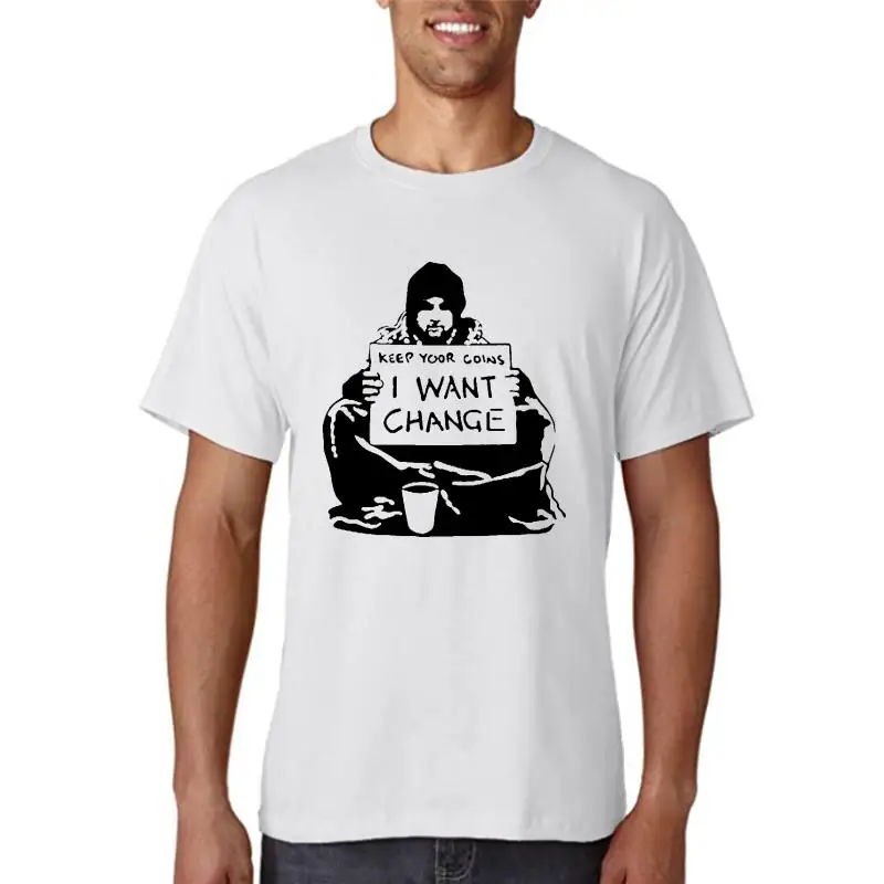 

Новая модная мужская футболка с принтом «Keep You moneyi Wont Chongeletter» (1)