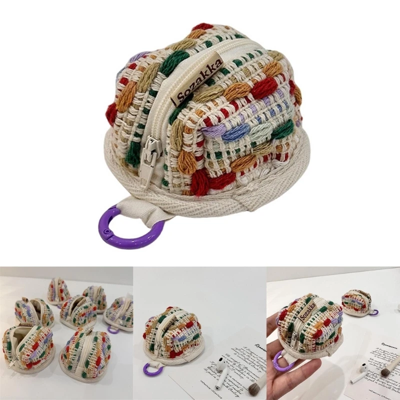 

Беспроводная гарнитура Защитный корпус для наушников Мини-сумка для хранения Мягкий холщовый корпус