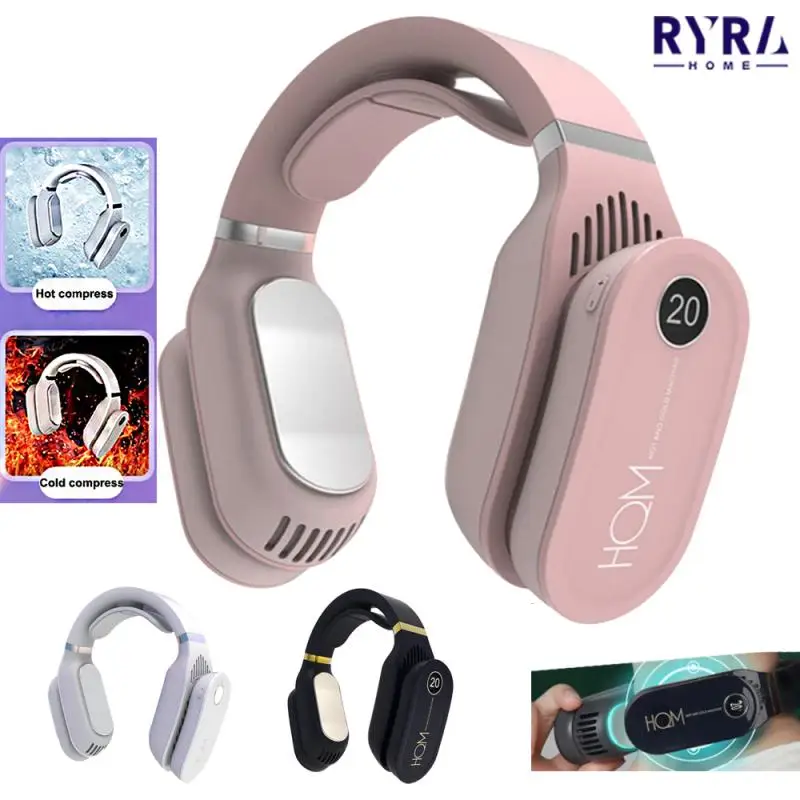 

Heating And Cooling Outdoor Fan Portable Fan Hanging Neck Fans USB Cooler Sports Neck Massager Cooler Electric Air Conditioner