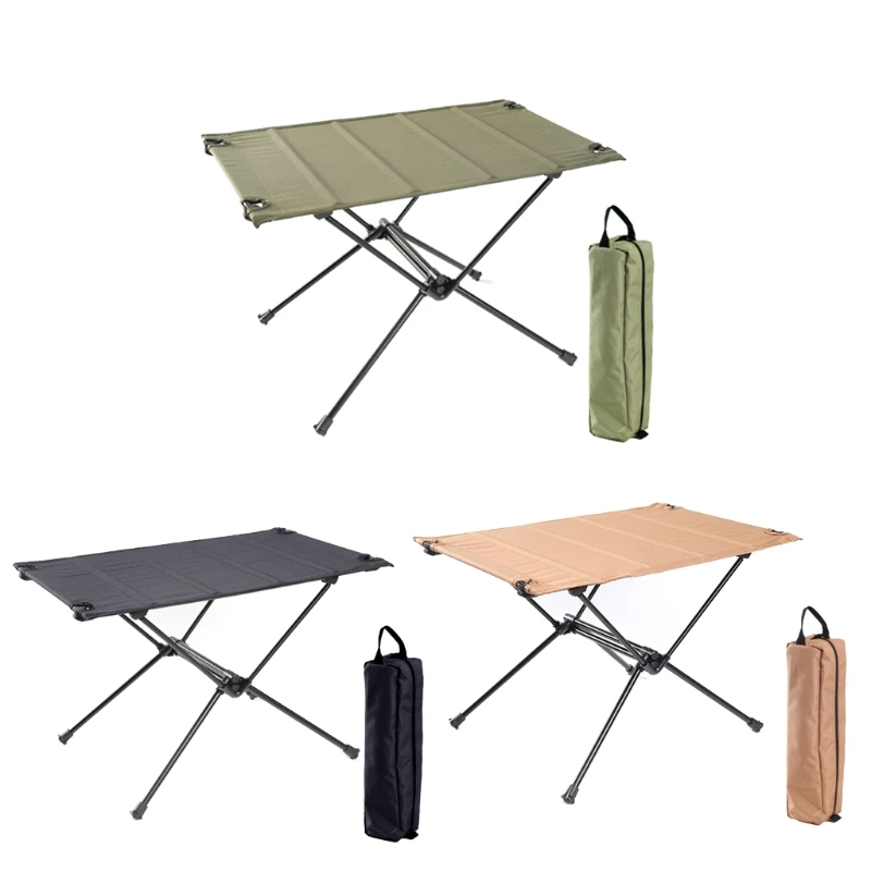 

Outdoor Picnic Folding Table Aluminum Alloy Camping Desk Mini Portable Foldable Table for Hiking Driving Traveling 24BD