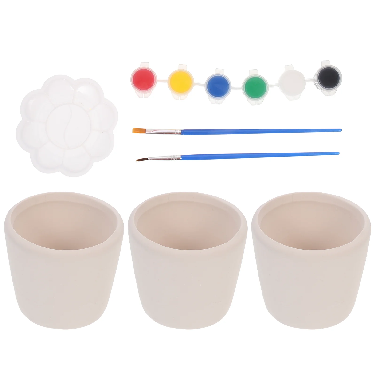 

Маленький цветочный горшок «сделай сам», Детские горшки, пустая ваза, детский материал для рисования, ручная работа