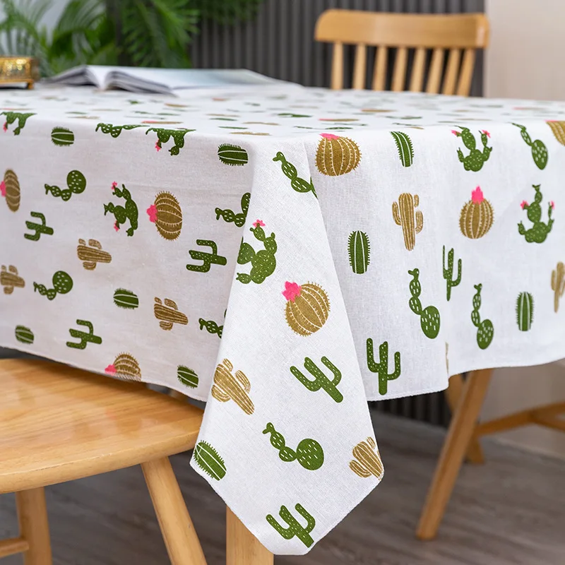 

Простой Фотофон с изображением кактуса, искусственная кожа, пыленепроницаемый Свадебный декор, скатерть для стола