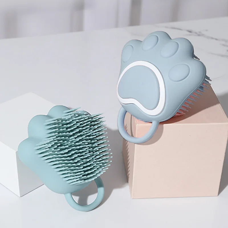 

Pet Bath Brush Cat Claw Shape Silicone Soft Comb A Comb for Bathing and Massage Cat Dog Cleaning Supplies Cat Accessories