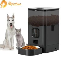tuya automatic pet feeder large capacity app smart cat feeder dog slow food dispenser with wifi voice timing pet feeding supplie