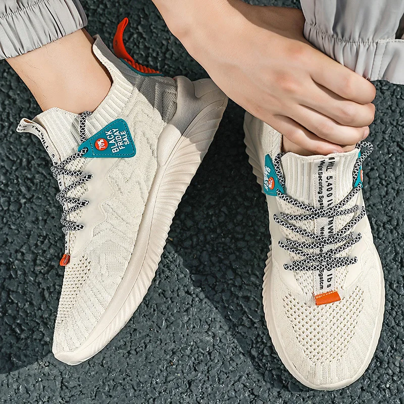 Men Casual Sports Shoes Flying Weave Breathable Summer Male Sneaker Designer Replica Fashion Running Shoes for Men Free Shipping