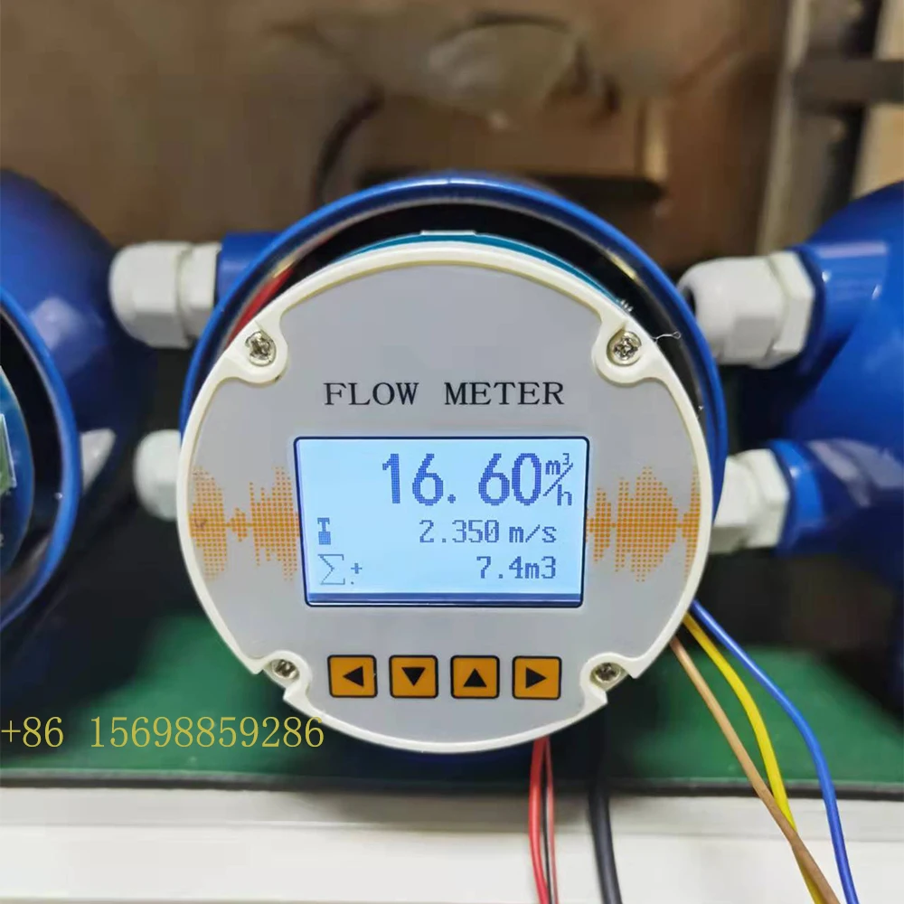 

Water Current Meter flow meter RS485 4-20mA Pulse Electromagnetic flow meter Converter
