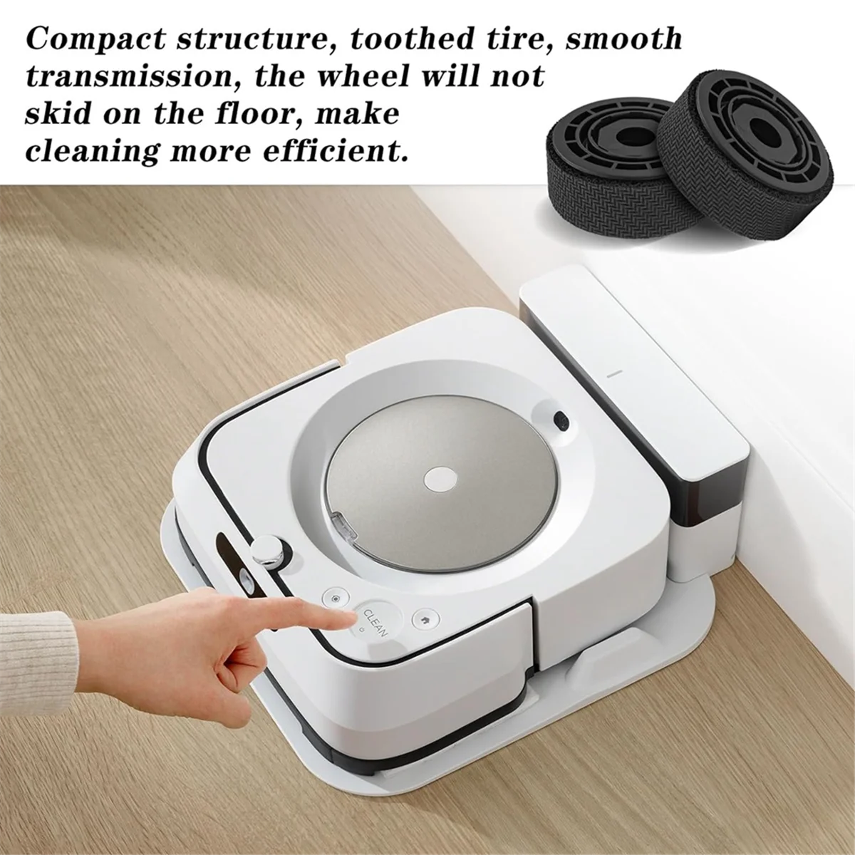 ЛУЧШАЯ замена колесных шин для iRobot Braava Jet M6 (6110) (6012) (6112) (6113) Ultimate Wi-Fi Connected Robot Anti-Slip (art.: 3920cca4541f3) - 3920cca4541f3