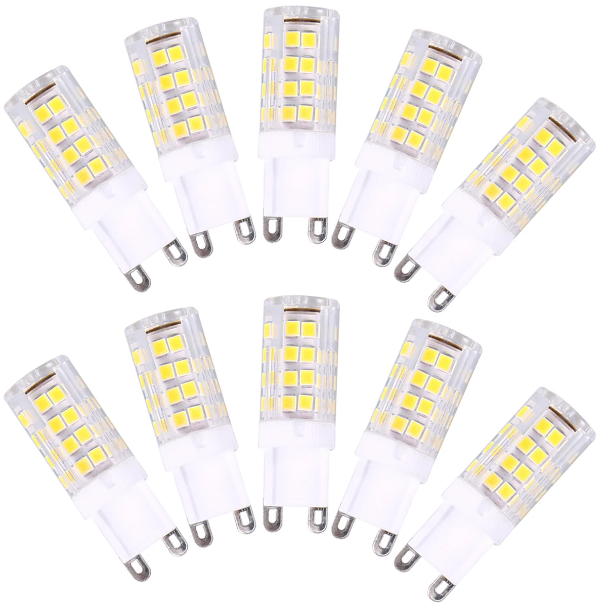 

10psc Dimable G9 LED Bulb Warm White Light 360 Degree Beam Angle