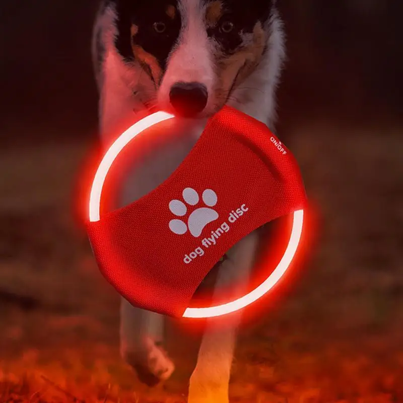 Glow In The Dark Flying Discs Trainning Interactive Game Thr