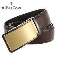 genuine leather belt for men 100 alps cowhide ratchet belt business mens jeans luxury designer high quality waistband casual