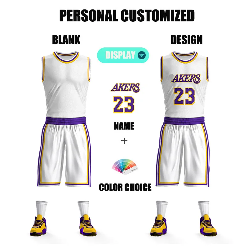 

Blank Full Sublimation Basketball Sets For Men Customizable Team Name Number Logo Prints Jerseys Shorts Training Tracksuits Male